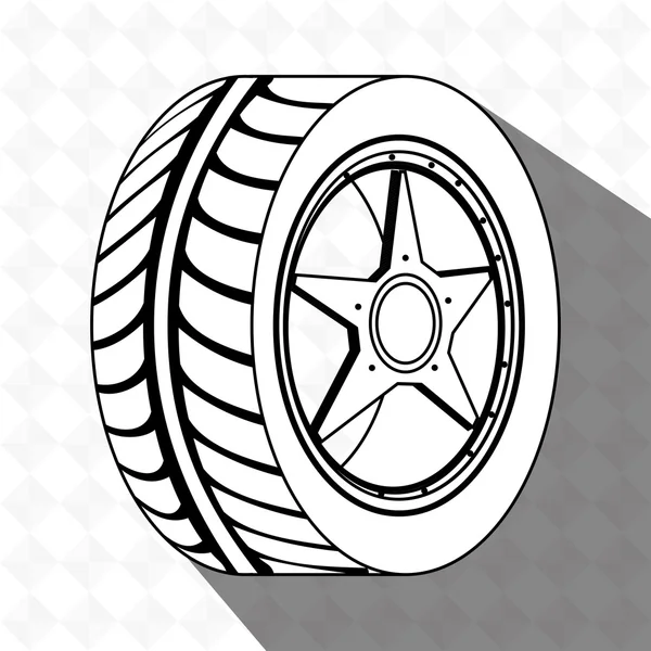 Auto pneumatiky design — Stockový vektor