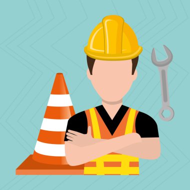 İnşaat işçisi tasarımı