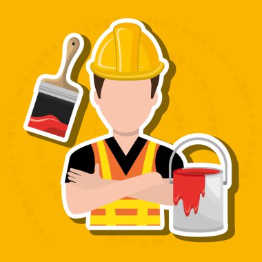 İnşaat işçisi tasarımı