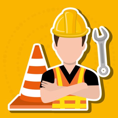 İnşaat işçisi tasarımı