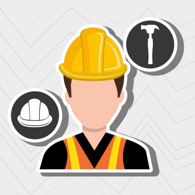 İnşaat işçisi tasarımı