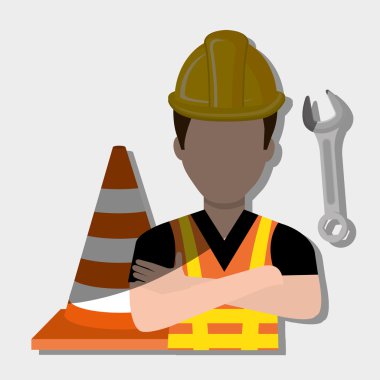 İnşaat işçisi tasarımı