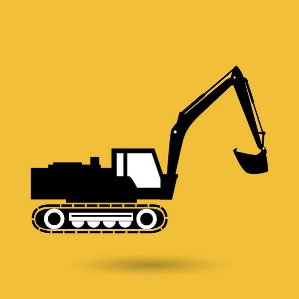 Construction machinery design — Stock Vector