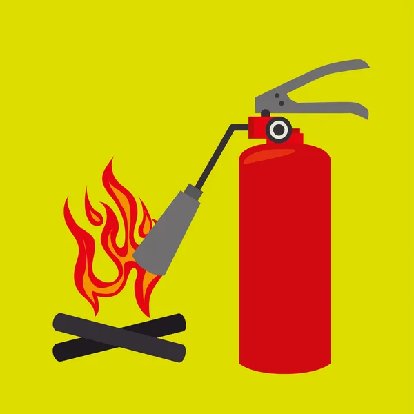 火災緊急の概念設計 — ストックベクタ