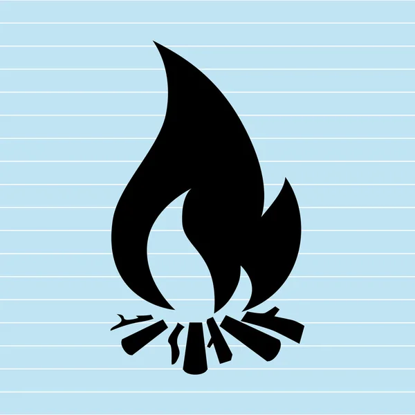Design der Feuerflamme — Stockvektor