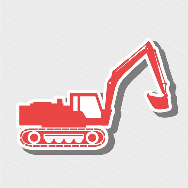 Construction machinery design — Stock Vector