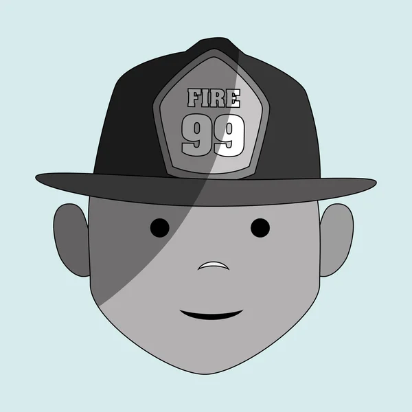 Diseño del concepto de emergencia fuego — Vector de stock