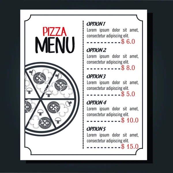 Menu restaurant design — Stock Vector