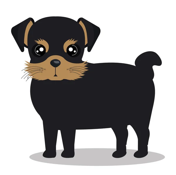 Lindo perro diseño — Vector de stock