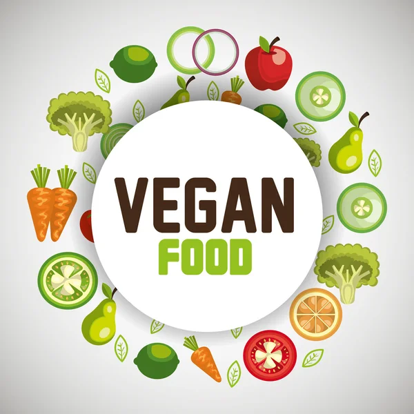 Organic food design — Stock Vector