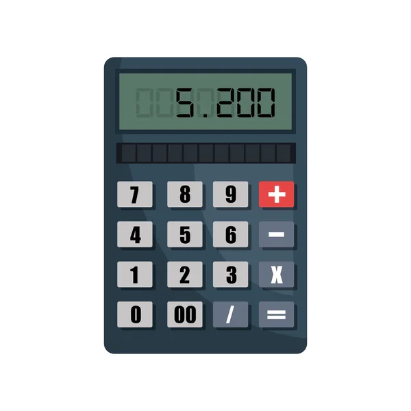 Calcolatrice design isolato — Vettoriale Stock