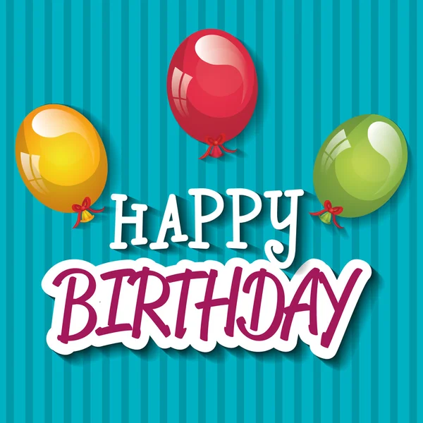 Happy birthday design — Stock Vector