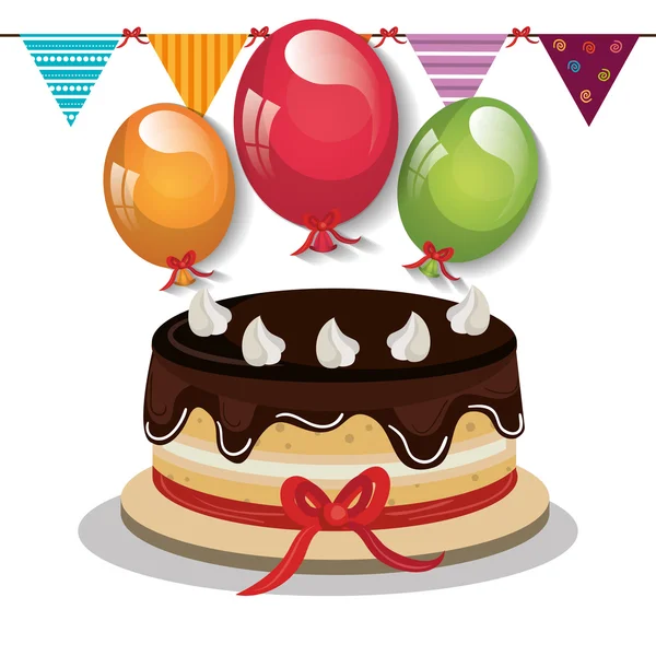 Feliz cumpleaños diseño — Vector de stock