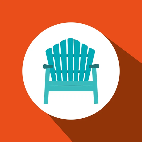Diseño icono de silla — Archivo Imágenes Vectoriales