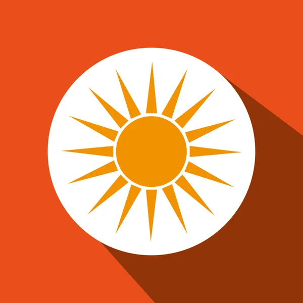 Diseño del icono del sol — Archivo Imágenes Vectoriales