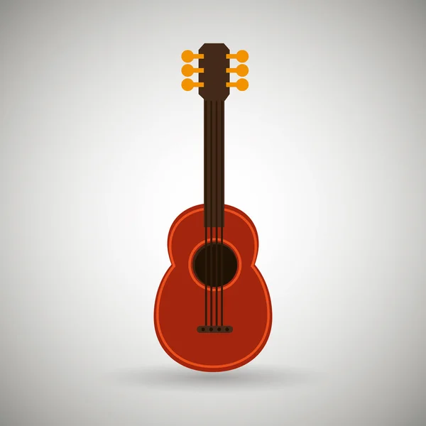 Guitar isolated design — Stock Vector