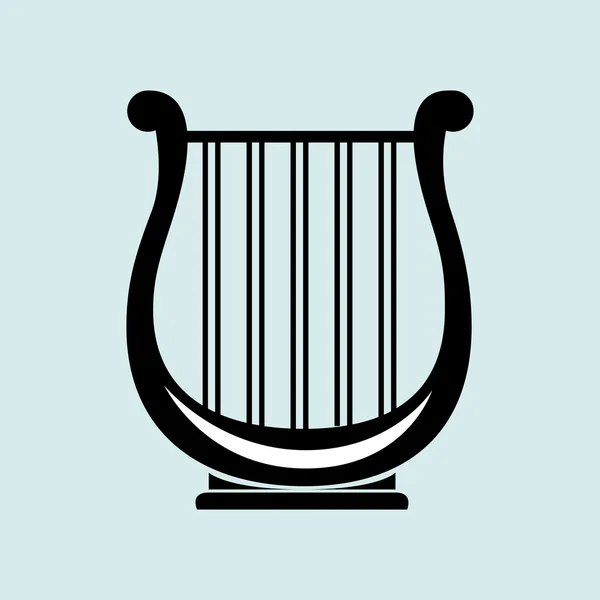 Harpe conception isolée — Image vectorielle
