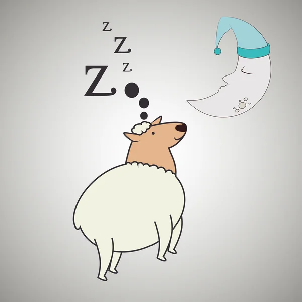 Schlafkonzeptgestaltung — Stockvektor