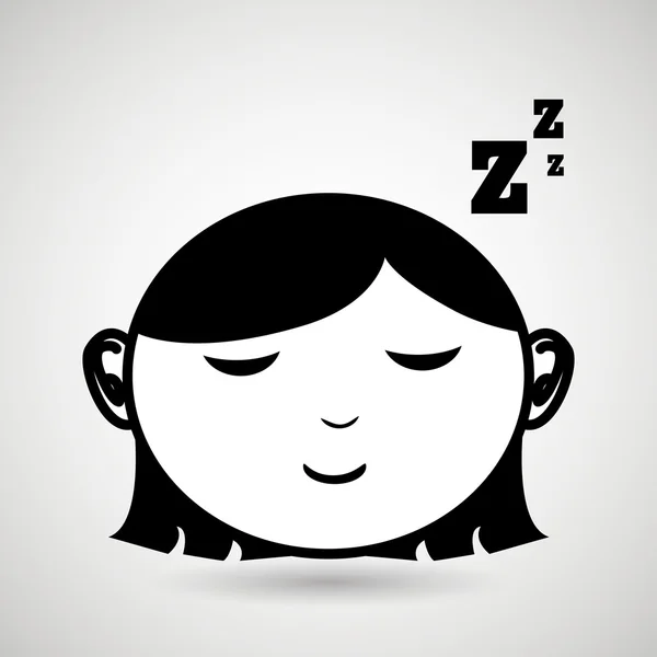 Concept de sommeil design — Image vectorielle