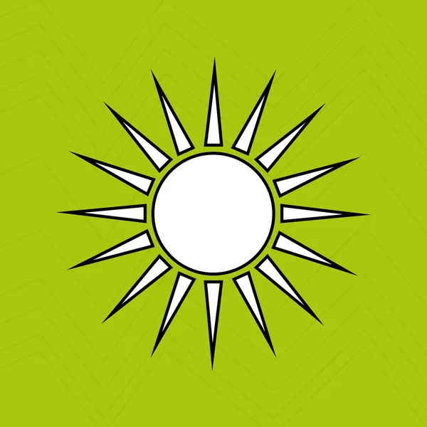 Diseño del icono del sol — Vector de stock