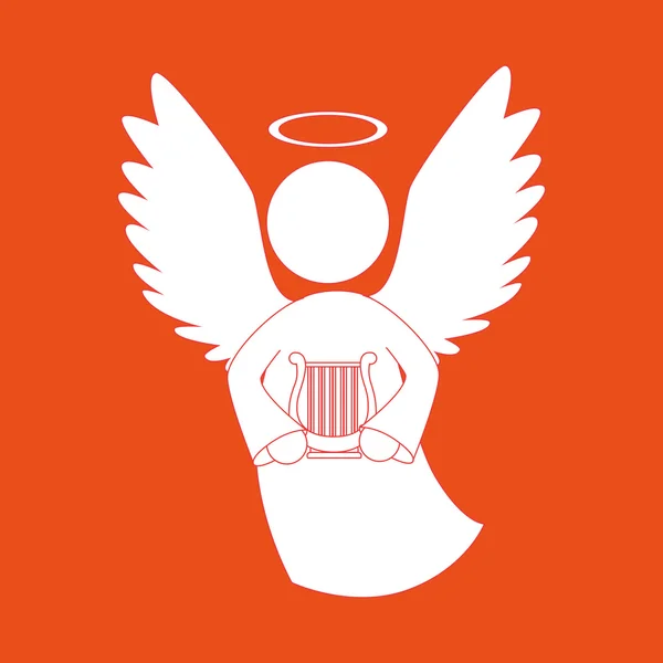 Belo design de anjo — Vetor de Stock