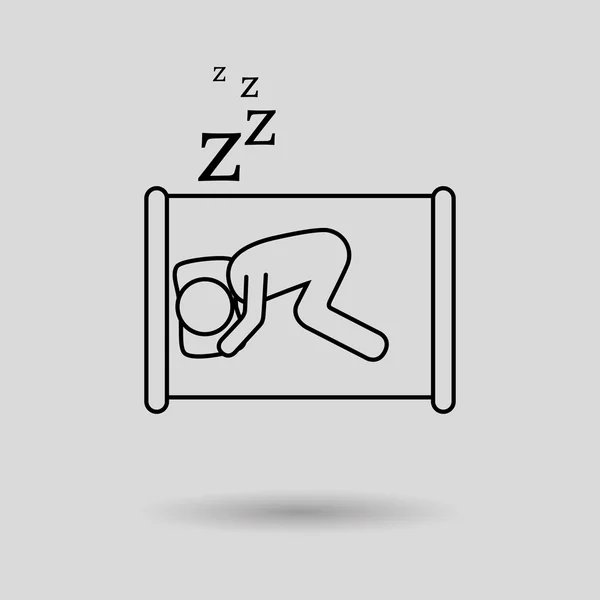 沉睡的概念设计 — 图库矢量图片