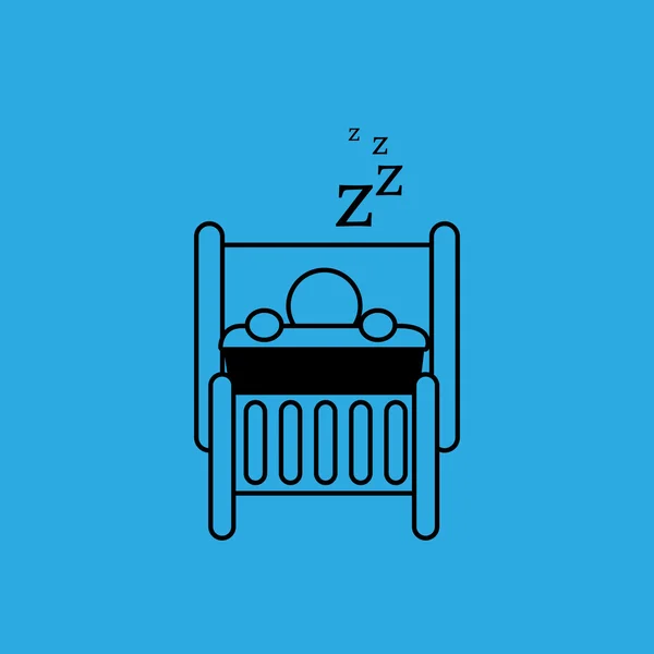 Сплячий концепцією дизайну — стоковий вектор