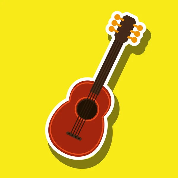 Projeto isolado guitarra — Vetor de Stock