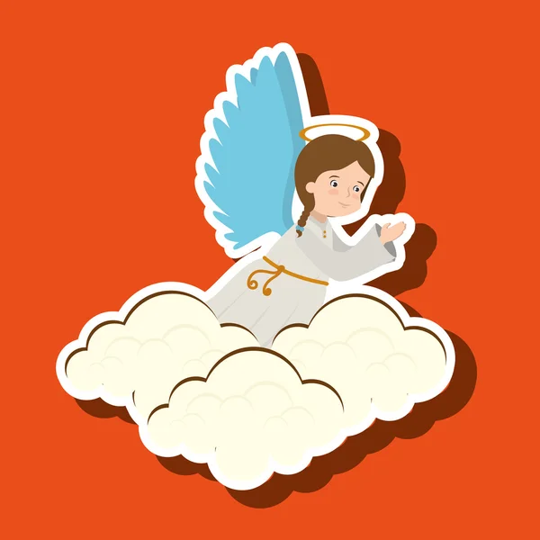 Beautiful angel design — Stock Vector