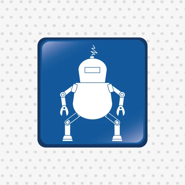 Robot icon design — Stock Vector