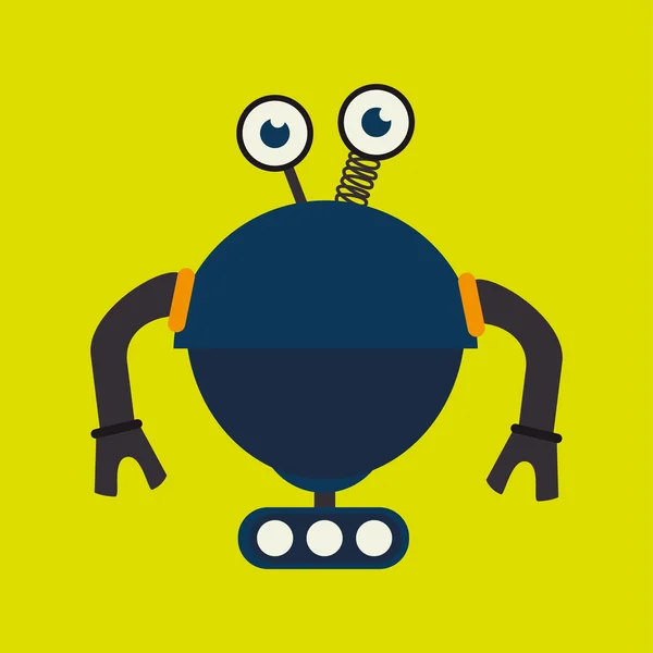 Robot icono de diseño — Vector de stock