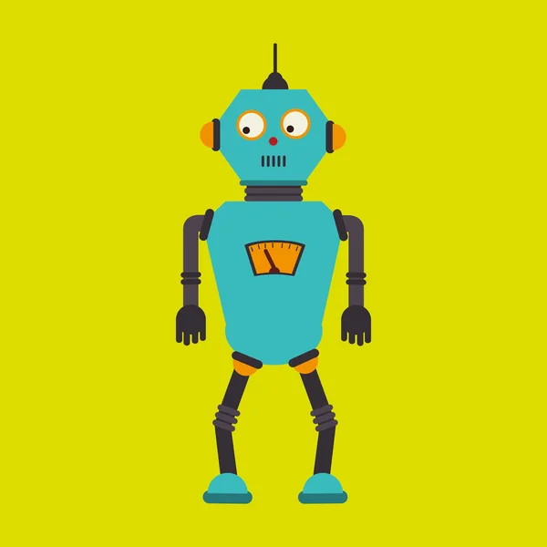 Robot icono de diseño — Vector de stock