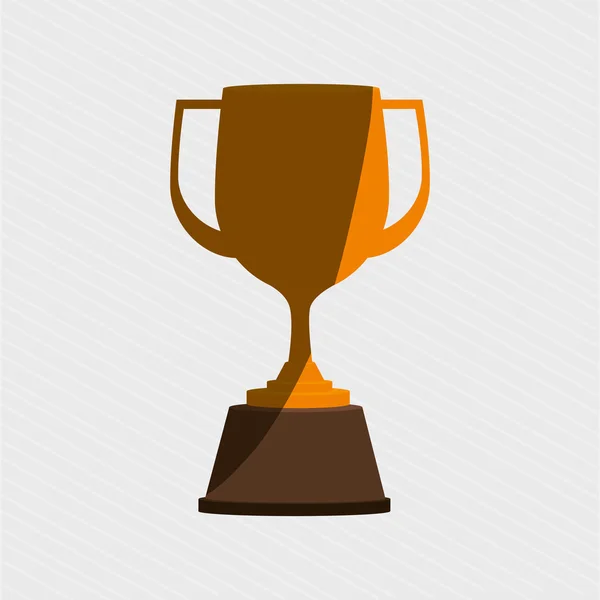 Trophy icon  design — Stock Vector