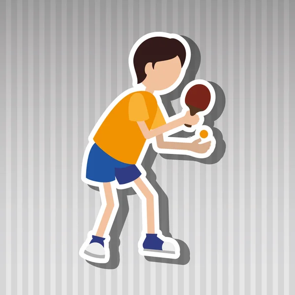 Design di gioco di ping pong — Vettoriale Stock