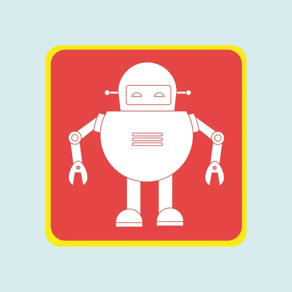 Robot pictogram ontwerp — Stockvector