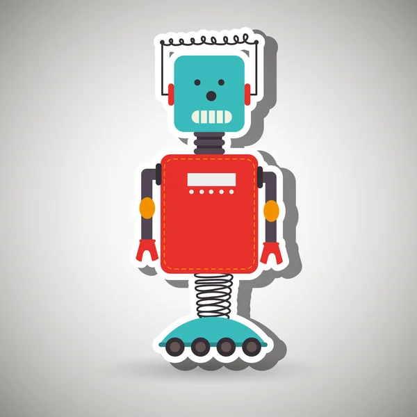 Robot icono de diseño — Vector de stock