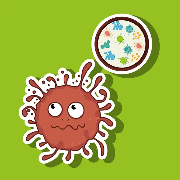 Bacteriology concept design — Stock Vector