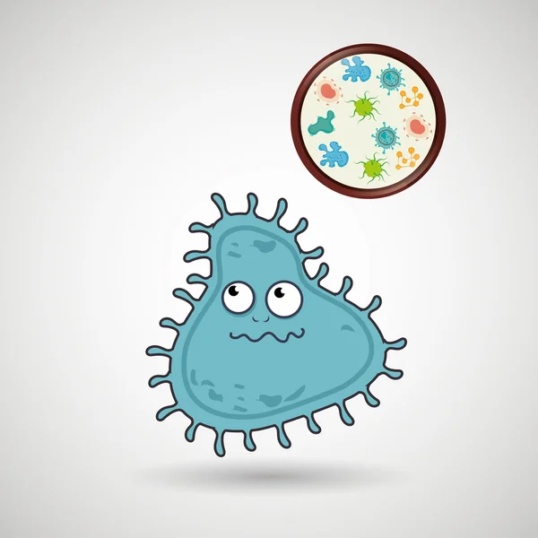 細菌の概念設計 — ストックベクタ