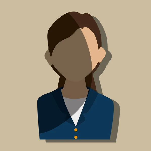 Persona de negocios avatar diseño — Vector de stock