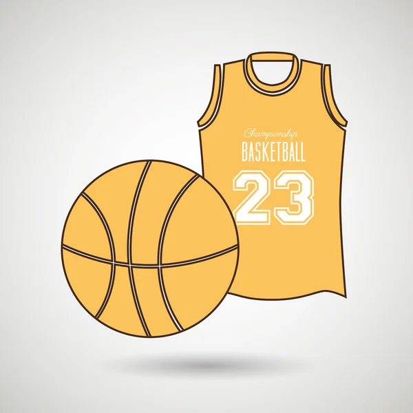 Σχεδιασμό του παιχνιδιού μπάσκετ — Διανυσματικό Αρχείο