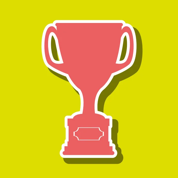 Trophy icon  design — Stock Vector