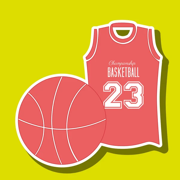 Conception de jeu de basket — Image vectorielle