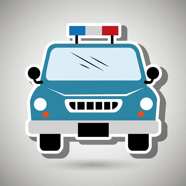 Police patrol  design — Stock Vector