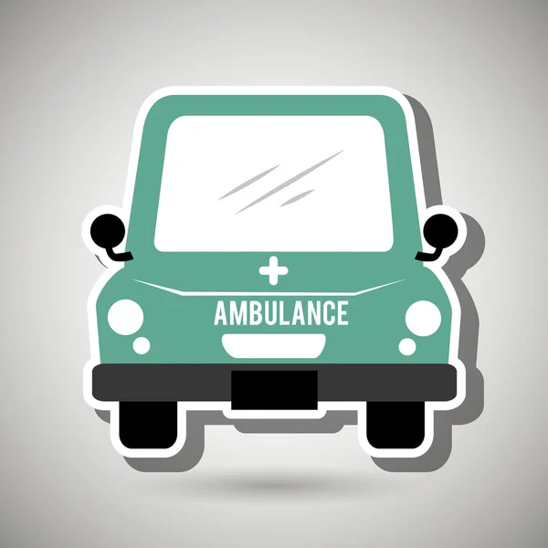 Ambulance geïsoleerd ontwerp — Stockvector