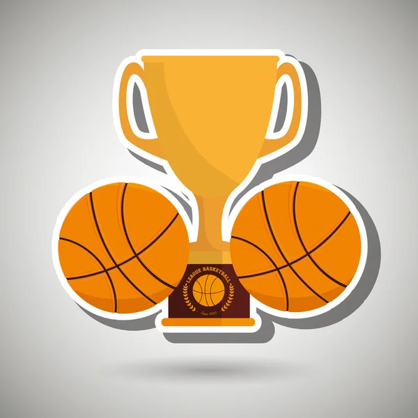Basketbalové hry design — Stockový vektor