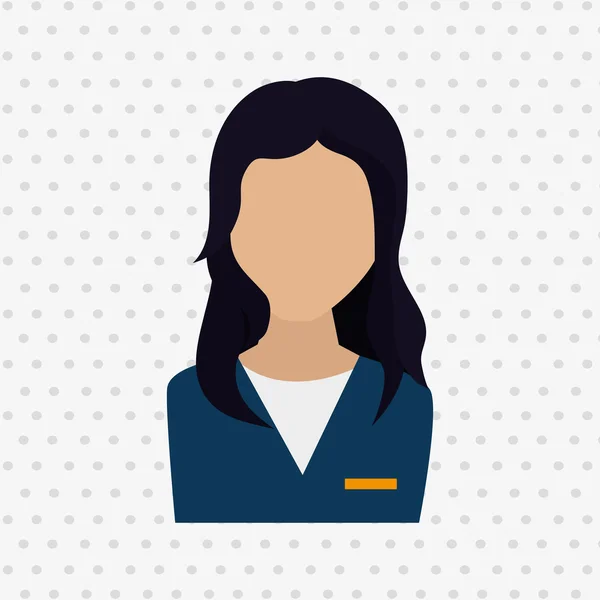 Persona de negocios avatar diseño — Vector de stock