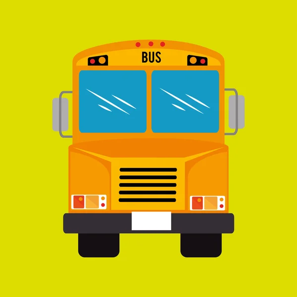 Gestaltung der Busschule — Stockvektor