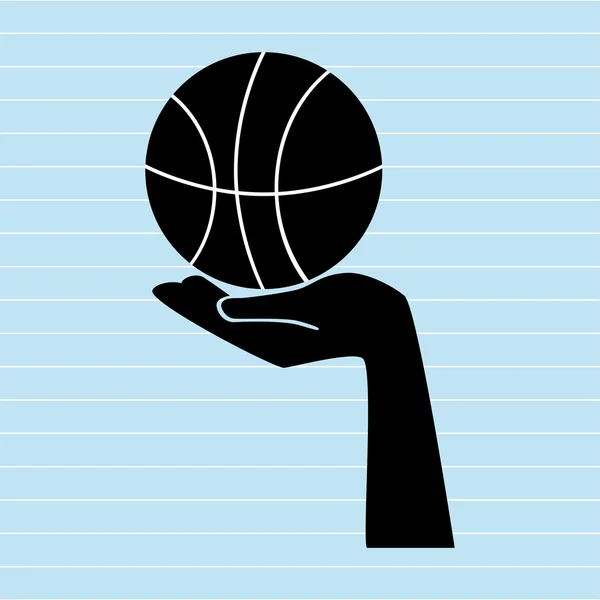 Kosárlabda játék design — Stock Vector
