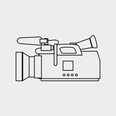 Film endüstrisi düz simgesi tasarım