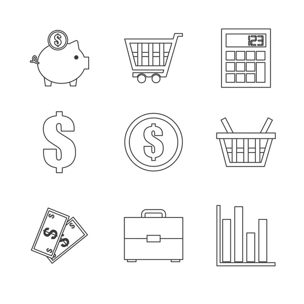 Design icône shopping — Image vectorielle